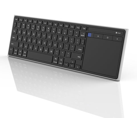CZUR Wireless Bluetooth Touchpad Keyboard - Ultra Slim, Rechargeable, Silent