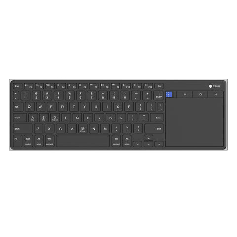 CZUR Wireless Bluetooth Touchpad Keyboard - Ultra Slim, Rechargeable, Silent